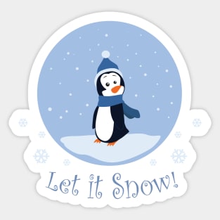 Let it Snow! (Penguin) Sticker